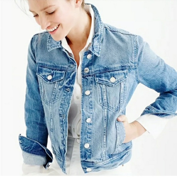 J. Crew Jackets & Blazers - J. CREW Trademark Denim Jacket In Holston Wash